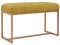 vidaXL Bank Sitzbank Polsterbank Betthocker Sitzhocker Flurbank Beistellbank Garderobenbank Schlafzimmer Wohnzimmer 80cm Senfgelb Samt Eisenrahmen