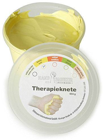 Therapieknete 453 g Physiotherapie Training Knete leicht - gelb