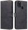 LOLFZ Wallet Case for Samsung Galaxy A21S, Vintage Leather Book Case with Card Holder Kickstand Magnetic Closure Flip Case Cover for Samsung Galaxy A21S - Black