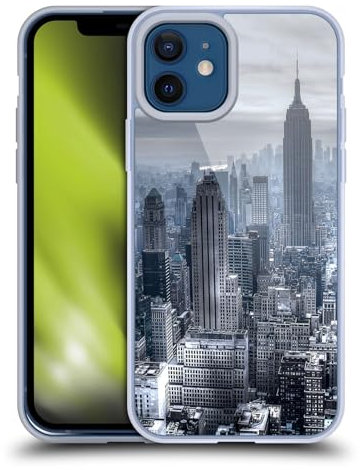 Head Case Designs Offizielle Haroulita New York 3 Orte Soft Gel Handyhülle Hülle kompatibel mit Apple iPhone 12 / iPhone 12 Pro