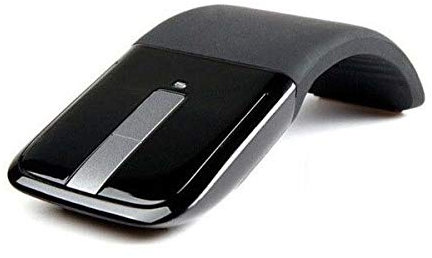 Souris Arc pour Mac et PC sans Fil USB Pliable Universelle Capteur Optique 3 Boutons (Noir)