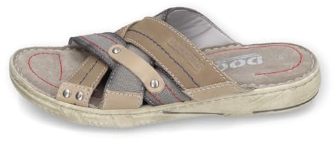 Dockers by Gerli Herren Klassische Sandalen, Männer Sandalen,Klettverschluss,Sommerschuhe,Freizeitschuhe,offene Schuhe,grau,44 EU