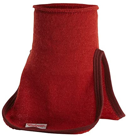Woolpower Kids Mock Turtleneck 200 - Funktionstuch aus Wolle (Autumn Red, 6-10 Jahre)