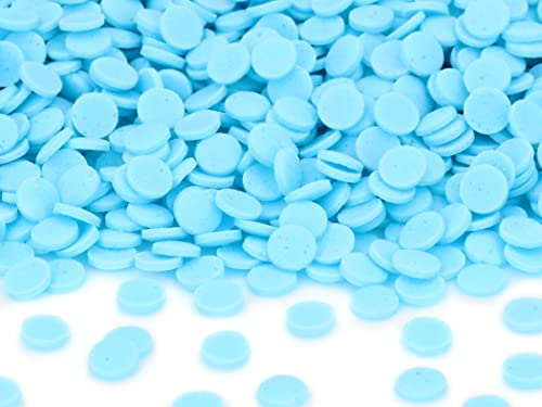 Streudekor Konfetti groß hellblau, 80g, Zuckerdekor