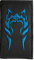 Ahsoka Tano Logo Clone Wars Patch schwarz/blau – lustige taktische Morale bestickter Aufnäher Hakenverschluss Rückseite