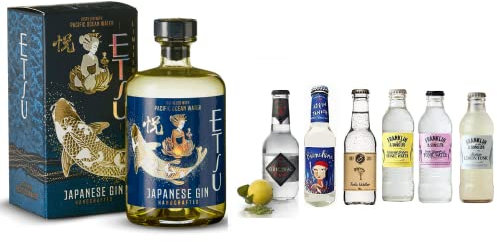Etsu Gin Pacific Ocean Limited Edition 70cl 45% + Selezione di 6 Toniche Internazionali