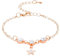 Evlry Stern-Armband, Roségold, Kristall-Armband, Strass-Armreif, Party-Handkette, Zubehör für Damen