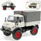 Mercedes-B U406 Unimog Kiesel Grau mit Plane 1963-1989 1/18 Schuco Modell Auto mit individiuellem Wunschkennzeichen