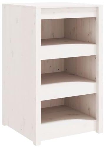 vidaXL Mueble de Cocina Exterior Madera Maciza Pino Blanco 55x55x92 cm