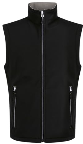 Regatta Herren Men's Ascender 2 Layer Softshell Isolierte Bodywarmer, schwarz/grau, 3XL