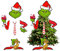 Adornos Navidad, Decoracion Navidad, Decoracion Arbol De Navidad, Monstruo Verde, Adornos De Navidad, para Decoración Navidad, Boda, Fiesta Cumpleaños(Copa De Vino Tinto)