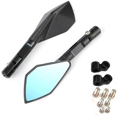 Lenker-Rückspiegel Für Y&amaha Yzf R125 Aluminium Rückspiegel Für Motorrad(Schwarz)