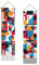 SUPERDANT Tapisserie Murale Géométrique Abstraite Tenture Murale Moderne Couverture Murale Bohème Longue Tapisserie Tenture Murale Lot de 2 Tapisseries avec Pompon