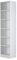 Home Source Tall Bookcase, Narrow Open Adjustable Shelves, Display Storage Cabinet, 6 Tier, White