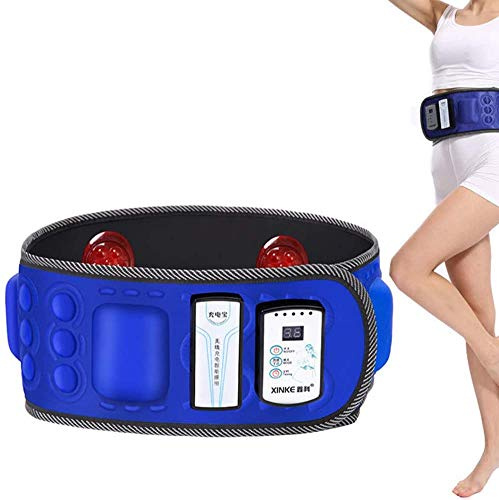 Massage Schlankheitsmaschine - Abnehmen Shake Gürtel/Taillentrainer Elektrischer Bauch Fatburner Gewichtsübung Massage Vibration Abnehmen Magnet Gürtel Fettverbrennungsgürtel für Männer un