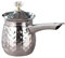 Caffettiera Turca Caffettiera turca da 200 ml con coperchio, caffè espresso preparato a mano in acciaio inossidabile, zuccheriera for olio caldo, for fornelli for vino caldo, tè al latte caldo(Silver)