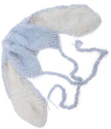 Holibanna Babymütze mit Langen Ohren wintermütze kindergeschenke Gadgets strickmütze babyhut Wintermütze für Kleinkinder Neugeborene warme mütze Elasthan Grey