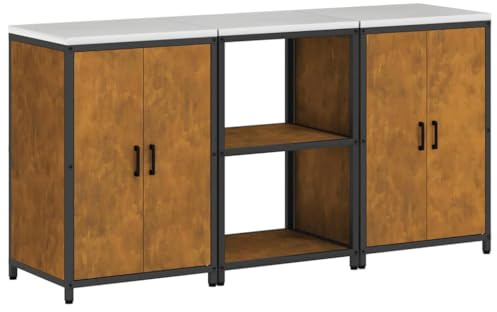 vidaXL Kitchen Storage Rack - Industrial Style with Metal Shelves for Home Storage A Practical Solution for Any Room
