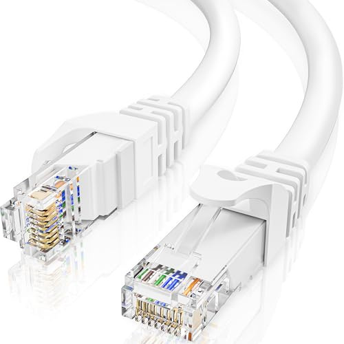ikbc Cavo Ethernet 8 Metri Cat 6, Gigabit RJ45 Cavo LAN -include 8 Clip