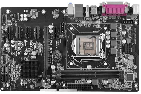 Carte Mere pc Carte mère Fit for ASRock H81 Pro BTC Intel LGA 1150 DDR3 16 Go 5 PCIe 2.0x1 Compatible ATX avec processeur i7-4770 i5-4670 i3-4170 i3-4330