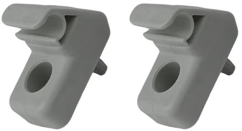 2 supporti per aletta parasole, compatibile con Fiat Grande Punto OEM 735478275 7355399311, clip di ricambio in plastica ABS grigia