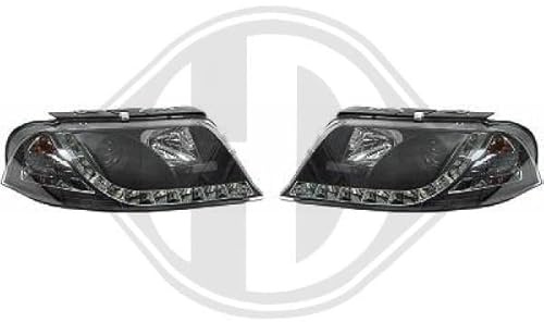 2246486 LHD Right Left Passenger Driver Side RH LH Projector Headlight Headlamp Pair LED DRL Clear Black