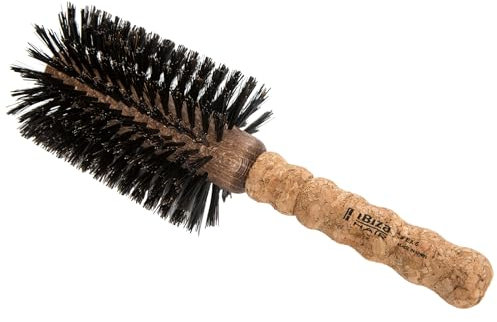 Ibiza Hair - Rundbürste - Holz Kork Eco - EX5 Natürlich - Professionell - Handgefertigt - Xlarge