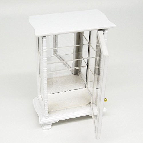 Odoria 1/12 Miniatur Schrank Puppenhaus Möbel Zubehör, Weiß