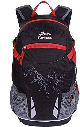 EGOGO 20L Wandern Rucksack Fahrrad Daypack Schwarz S2321 mit Regen Abdeckung