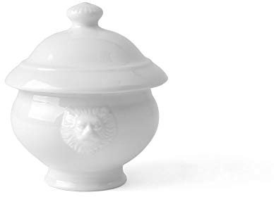 Holst Porzellan LK 045 SET Löwenkopfterrine 0,50 l mit Deckel LK 047, weiß, 13 x 13 x 15 cm