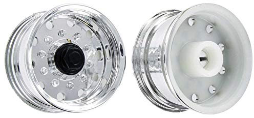 Carson 500907055 1:14 Aufliegerfelge Chrom (2) - Modellbauzubehör, Truck Modellbau, RC Fahrzeug, RC Zubehör, Zubehör für Truck Modellbau