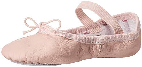 Bloch Girls Dance Chaussons de danse en cuir pour fille Motif lapin, rose, 8.5 Wide Little Kid