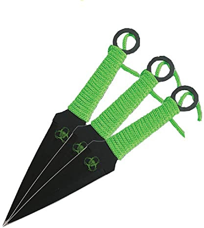 G8DS 3er Set Tactical Defense Wurfmesser schwarz beschichtet Holster 80423