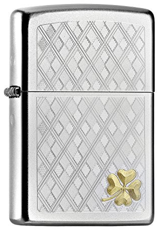 Zippo PL This Stunning Four Leaf Clover Feuerzeug, Messing, Edelstahl, 1 x 3,5 x 5,5 cm, 60000987