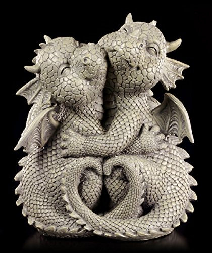 Süße Drachen Garten Figur - Liebespaar