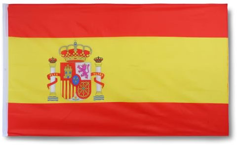 Sonia Originelli XXXL Fahne Flagge Stockfahne gross ca. 160 x 240 cm, Farbe: Spanien