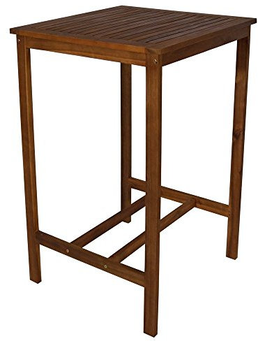 Bartisch Indra 70x70cm Akazienholz Bistrotisch Beistelltisch Stehtisch Tisch