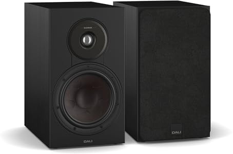 DALI SONIK 3 – Kompakter 2-Wege Regallautsprecher (Paar) mit 7″ Clarity Cone™ Holzfasermembran, 29 mm Gewebekalotte & SMC™ Technologie – Black Ash