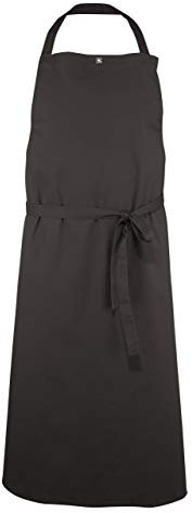 MEDANTA 7014 Oliver Profi Kochschürze für Männer und Frauen mit Druckknöpfen, flexibler Stoff, Küchenschürze Grillschürze Latzschürze, Shale Grau One Size
