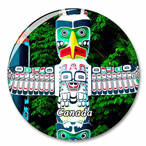 Kanada Totempfahl Vancouver Kühlschrank Magnete Dekorative Magnet Flaschenöffner Tourist City Travel Souvenir Collection Geschenk Starker Kühlschrank Aufkleber