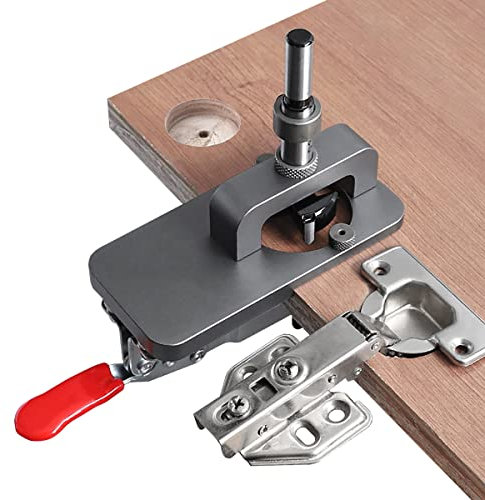 WANGCL Lot de 8 gabarits de perçage de charnière cachés de 35 mm pour charnières d'armoire et plaques de montage, travail du bois, bricolage