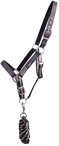 ARBO-INOX Halfter-Set mit Turnout Mehrfarbig Halfter mit Führstrick (Pony, Mineral)