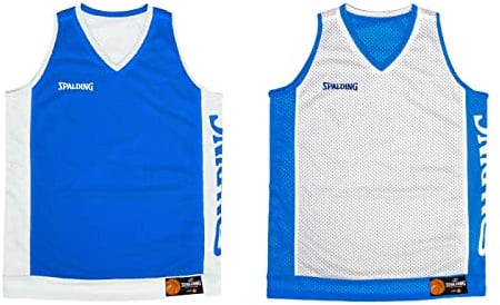 Spalding - Reversible Tank Top - Basketball Top - Blue/White - Size XL - Sportswear - Basketball