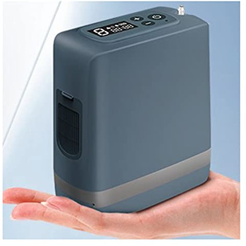 Generatore di Concentratore di Ossigeno Portatile, Ossigeno a Impulsi e Frequenza Costante, Inalatore di Ossigeno ad Alta Purezza al 96%, 1-6 L/min, Aree Ad Alta Quota Superiori a 6500m.,MOB6L
