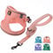 BELLA & PAL Dog Harness and Leash Set, Step-in Puppy Harness, Breathable Air Mesh with Reflective Strips, No Pull Vest for Puppies/Extra Small/Small Dogs, Pink, XXS