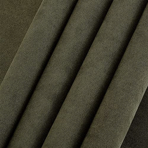 OLYCRAFT 43x100cm Olive Grün Kunstleder Bucheinband Tuch Buchdeckel Samt Oberfläche mit Papier zurück Buch Tuch Close-Weave Buch Tuch für Bucheinband Samt Box machen DIY Handwerk