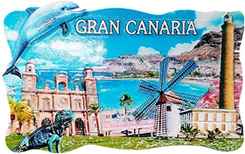 Gran Canaria Island Spanien Spanien Magnet Kühlschrank Kühlschrank Magnet Dekoration Aufkleber Souvenir Harz Handwerk Küche Whiteboard