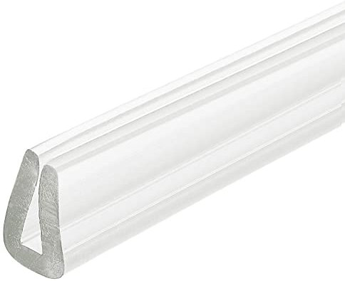 sourcing map U Kanal Randstreifen 4.9ft Länge Gummi Schutz Siegel Streifen Kante Beschützer Passt für 1-2mm Kante (9/32 B x 5/32 H) Klar