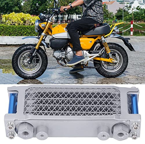 Kit de Radiateur D'huile de Moto, Kit de Système de Refroidissement D'huile de Moteur de Moto en Aluminium, pour Monkey 125 50cc à 150cc Dirt Pit Bike, pour 50cc 70cc 90cc 110cc