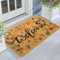 IZUS Floral Welcome-Doormats Front-Door - Spring Flower Home Decor Indoor-Mats Summer Non-Slip Seasonal Doormats 17x30 (Welcome-Flower, 17x30)